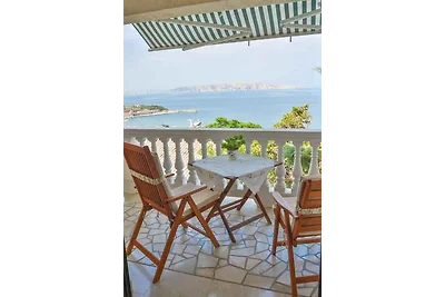 Ferienwohnung mit Meerblick und 2 Bäder