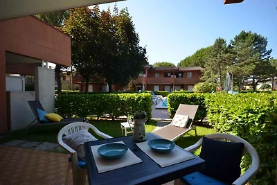 Ferienwohnung mit Blakon und Garten