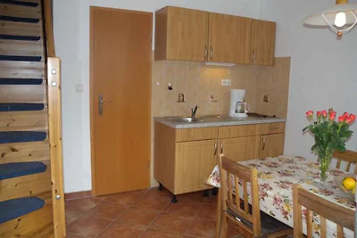 Ferienwohnung Terrasse und Blick aufs Wasser