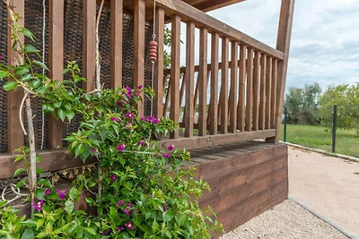Mobilehome mit Terrasse und Grill, am Meer