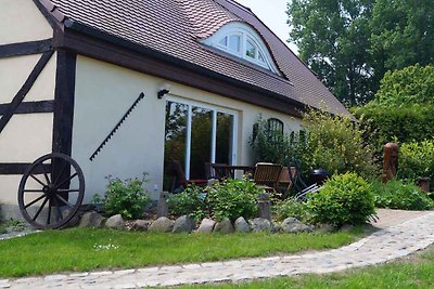 Ferienhaus mit Kaminofen, Terrasse und Blick 