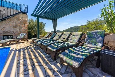 Ferienhaus mit Pool und Klimaanlage