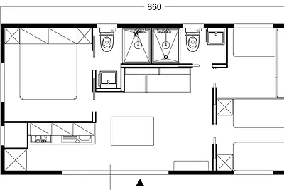 Mobilehome mit Klimaanlage, Internet und