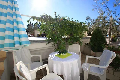 Ferienwohnung mit Terrasse in Strandnähe