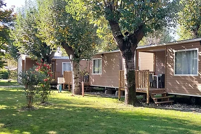 Mobilehome mit Klimaanlage und Terrasse
