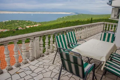 Ferienwohnung mit Pool und Meerblick