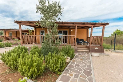 Mobilehome mit Terrasse und Grill, am Meer