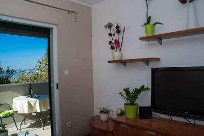 Ferienwohnung mit Balkon, Meerblick