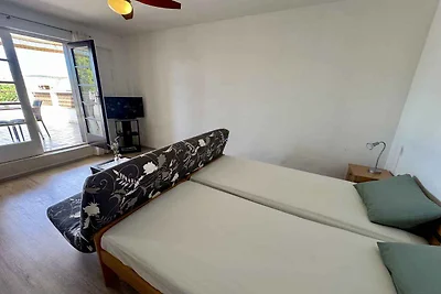 Studio mit einem Balkon direkt am Meer