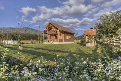 Ferienhaus mit Aussenpool und Garten