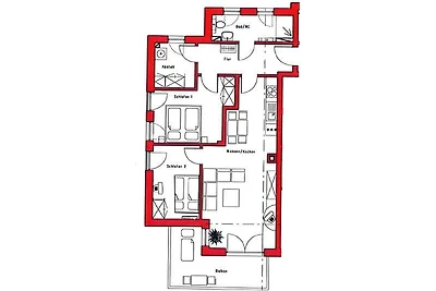 Ferienwohnung mit Meerblick