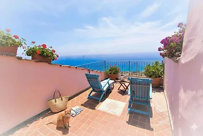 Ferienhaus mit Meerblick und Dachterrasse