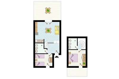 Ferienwohnung mit Klimaanlage, Terrasse und