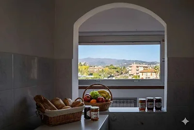 Ferienwohnung mit Klimaanlage und Balkon mit