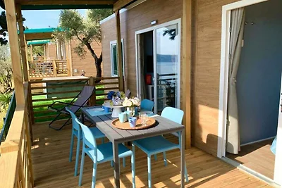 Mobilehome mit Terrasse mit Seeblick, Pool un