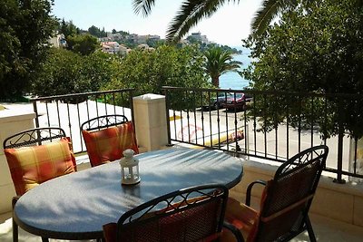 Ferienwohnung mit Blick auf den Strand, Yacht