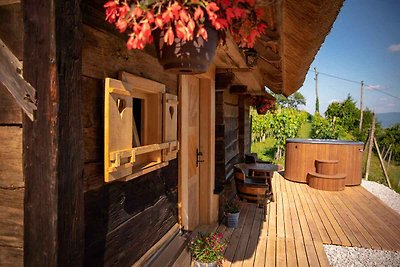 Hütte mit schöner Aussicht, Sauna und