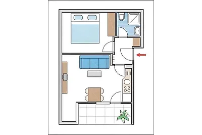Ferienwohnung mit Klimananlage