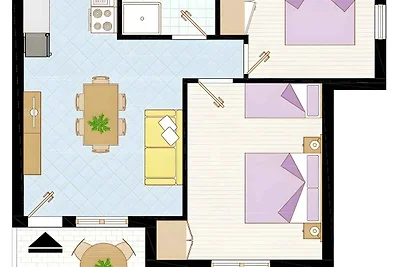 Ferienwohnung mit Klimaanlage