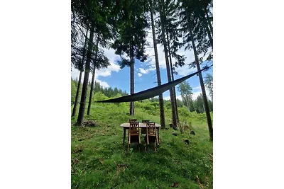 Ferienhaus in der Natur mit Whirlpool und Sau