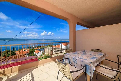 Ferienwohnung mit Pool und Meerblick
