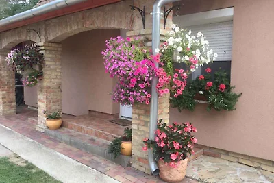 Ferienhaus mit Waschmaschine und Ofen im