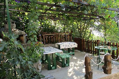 Ferienhaus mit Garten und Meerblick