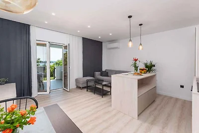 Ferienhaus mit Whirlpool und Meerblick