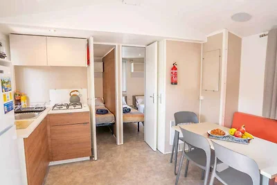 Mobilehome mit Klimaanlage, Terrasse und Pool