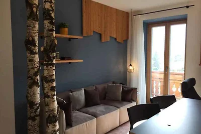 Studio mit Terrasse und Bergblick