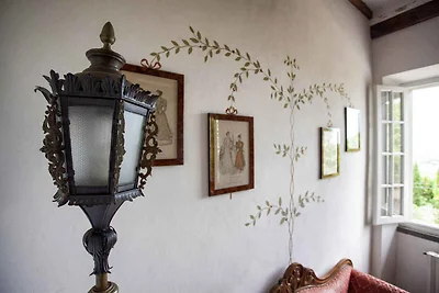 Villa umgeben von Olivenhainen und Pinienwald