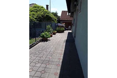 Ferienhaus mit Aussenpool am Ufer
