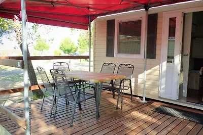 Mobilehome in einem Camp neben dem Strand