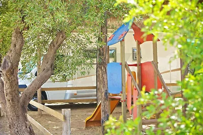 Mobilehome mit Klimaanlage, Terrasse und Pool