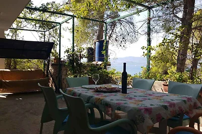 Ferienhaus liegt am Meer auf einer Insel