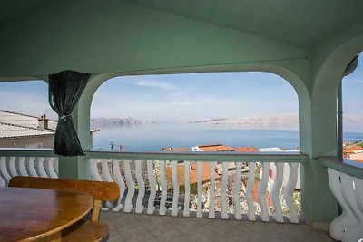 Apartment mit 1 Schlafzimmer, Meerblick und G