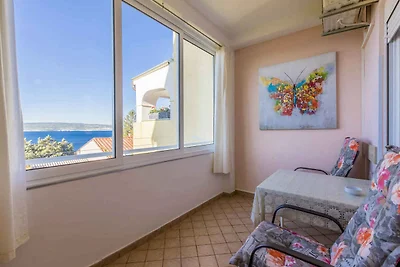 Praktisches Studio mit Meerblick in Selce