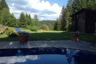 Ferienhaus mit Aussenpool am Wald