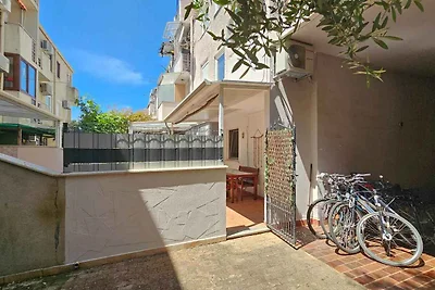 Ferienwohnung mit Terrasse, 500 m vom Meer