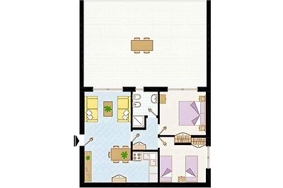 Ferienwohnung mit Terrasse und Klimaanlage