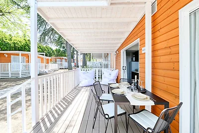 Mobilehome mit Klimaanlage, Terrasse und Pool