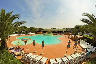 Mobilehome mit Klimaanlage, Terrasse und Pool