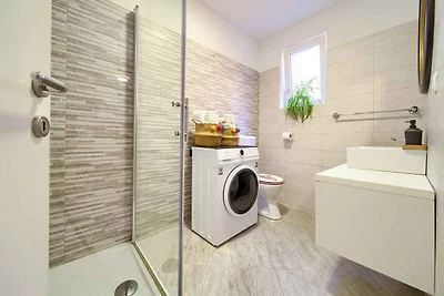 Ferienwohnung mit Terrasse in Strandnähe