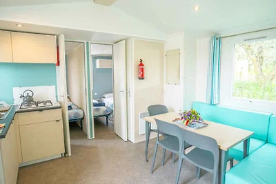 Mobilehome mit Klimaanlage, Terrasse und Pool