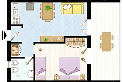 Ferienwohnung mit Gemeinschaftspool und
