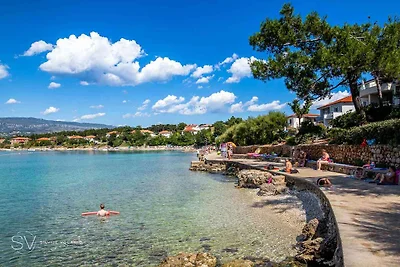 Ferienwohnung sa terasom u blizini mora