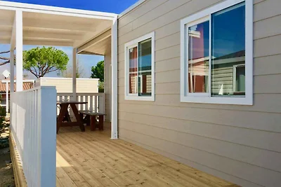 Mobilehome mit Klimaanlage, Terrasse und Pool