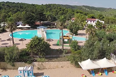 Mobilehome mit Klimaanlage, Terrasse und Pool