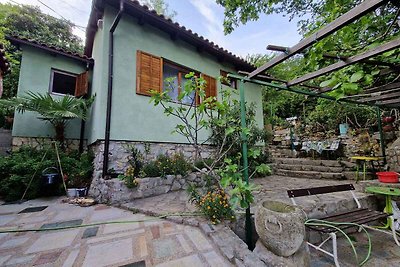 Ferienhaus mit Garten und Meerblick