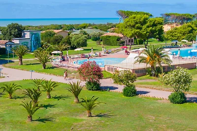 Mobilehome mit Klimaanlage, Terrasse und Pool